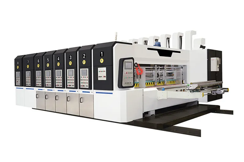Auto High Speed Flexo Printer Slotter Die Cutter Stacker